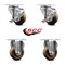 Service Caster 3.5 Inch High Temp Glass Filled Nylon Top Plate Caster Set with 2 Brakes 2 Rigid SCC-20S3514-GFNSHT-TLB-TP2-2-R-2 - alternate 7